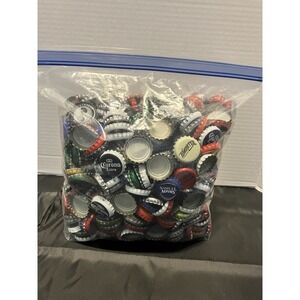 Huge Lot of Mixed Beer Bottle Caps 2 POUND Used Man Cave Craft Clean Art Project